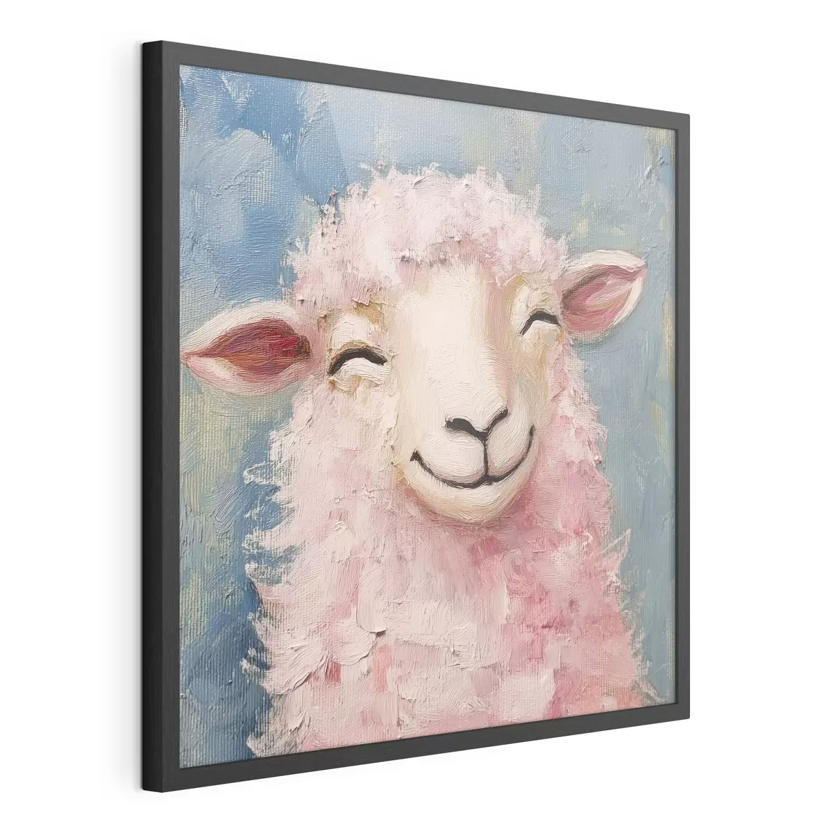 Poster Ariete allegro con lana rosa f39911