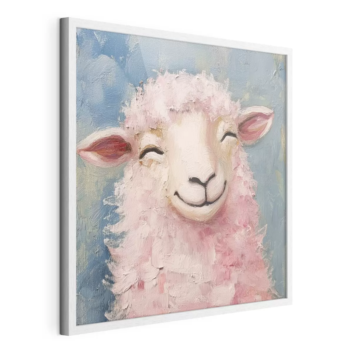 Poster Ariete allegro con lana rosa f39911