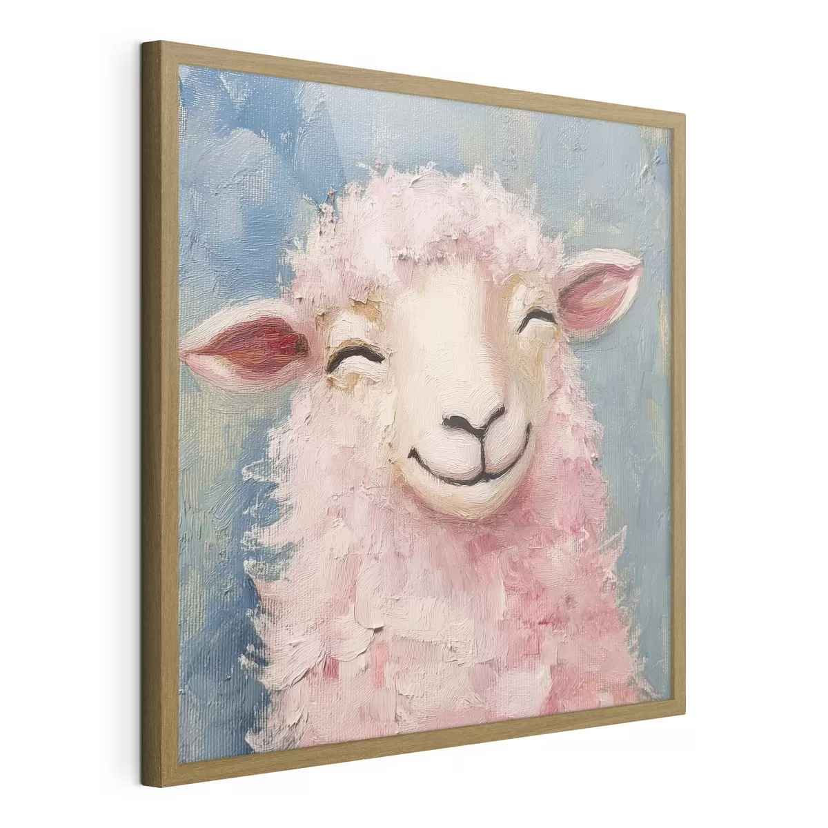 Poster Ariete allegro con lana rosa f39911
