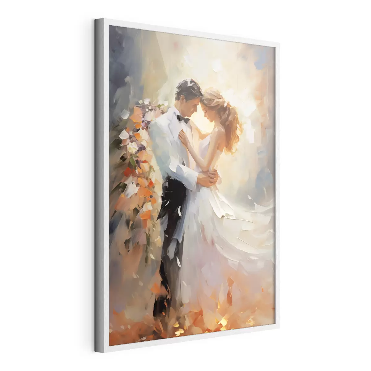 Poster Sposa e sposo che ballano, dipinto ad olio f39925