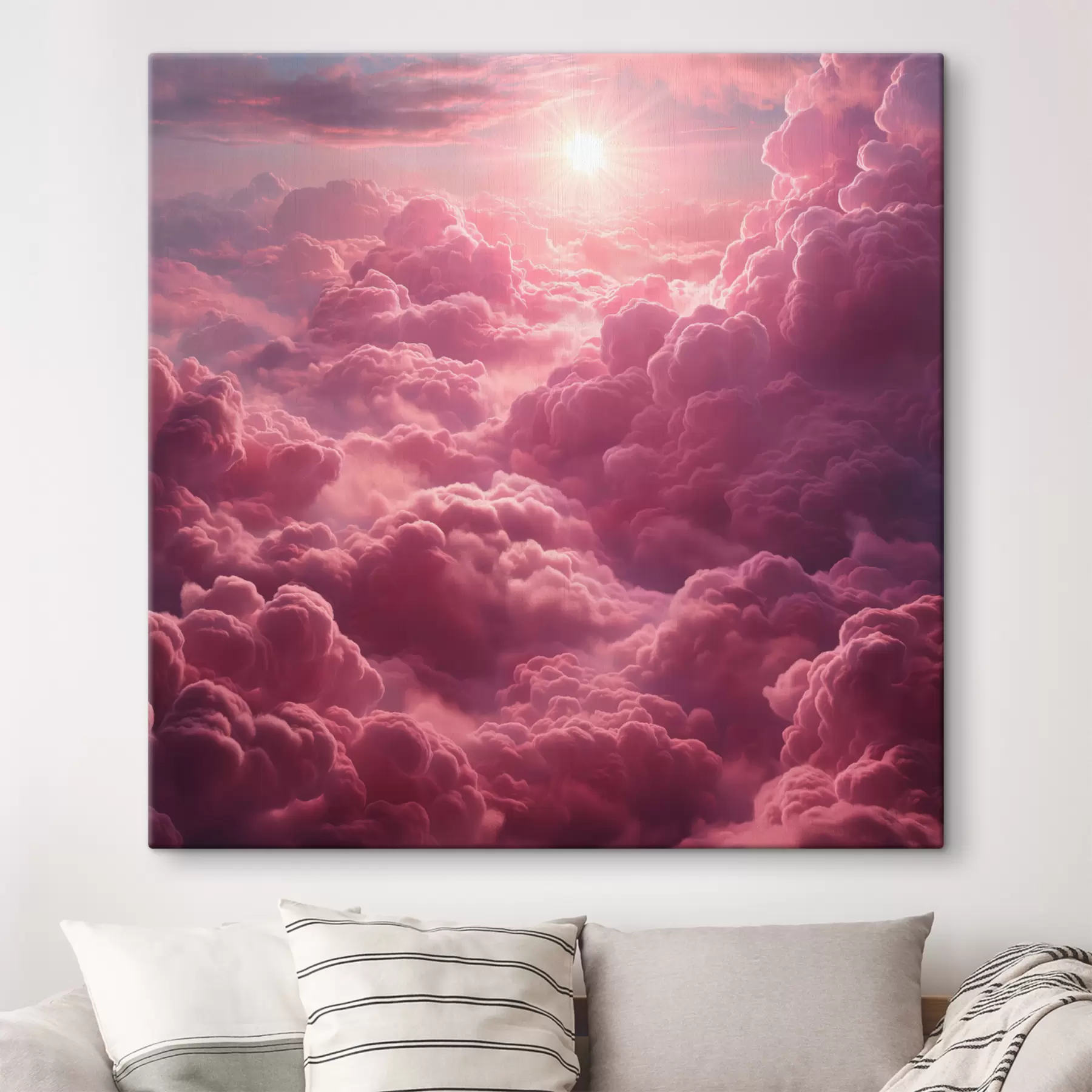 carta da parati Nuvole viola e rosa, etereo, tramonto, realismo nr. s39970