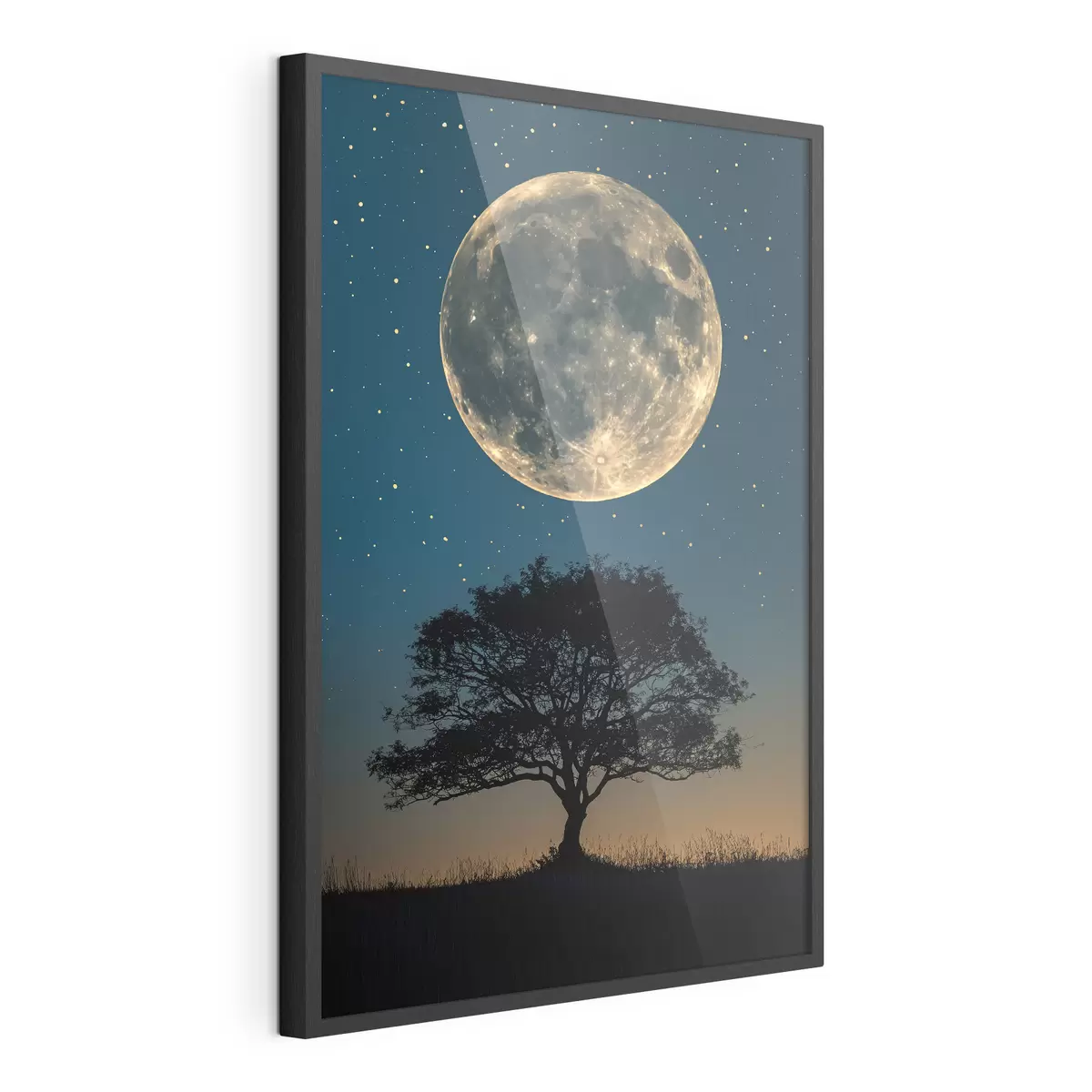 Poster Luna piena, albero f40008