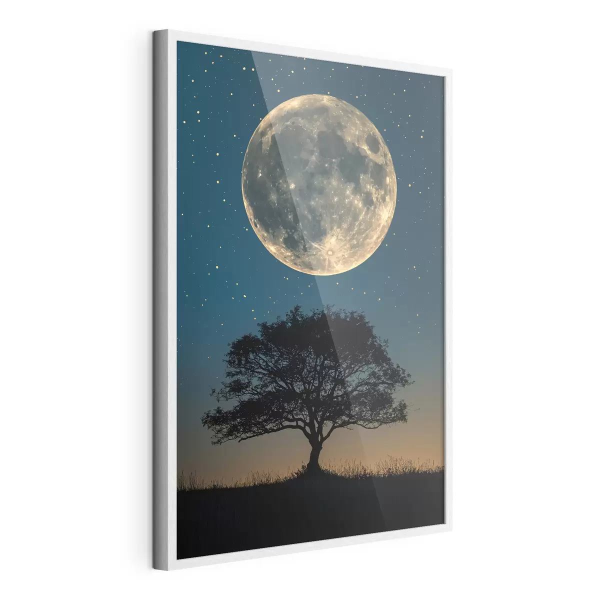 Poster Luna piena, albero f40008
