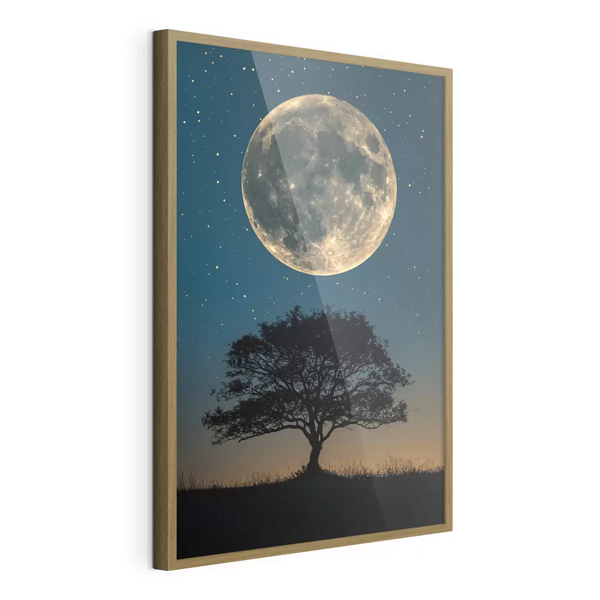 Poster Luna piena, albero f40008