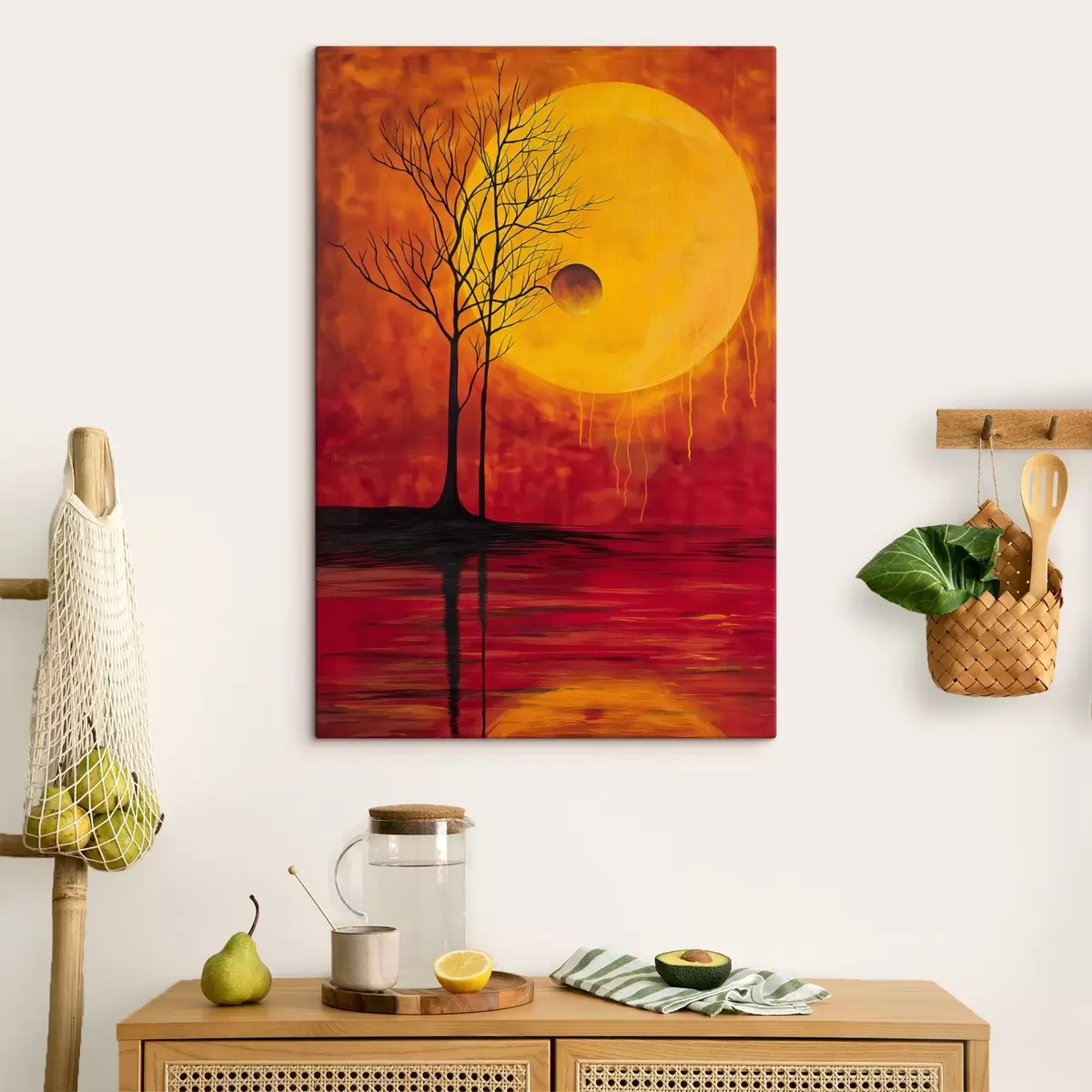 carta da parati Astrazione,sole,rosso,giallo nr. s40005