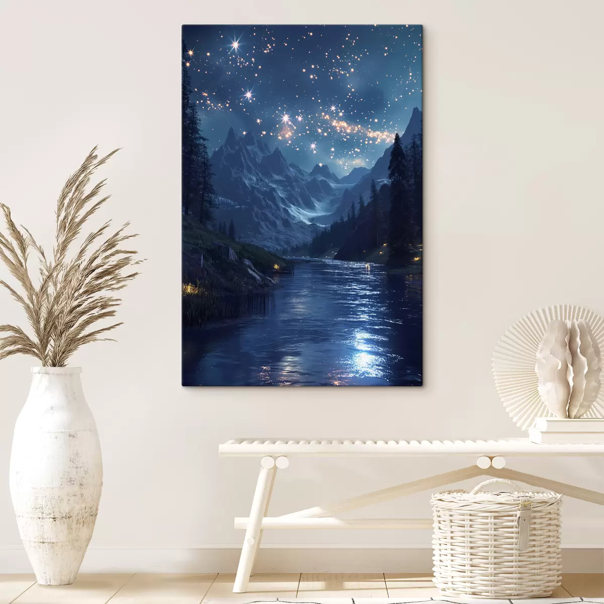 carta da parati Velaris, montagne, stelle nr. s40010