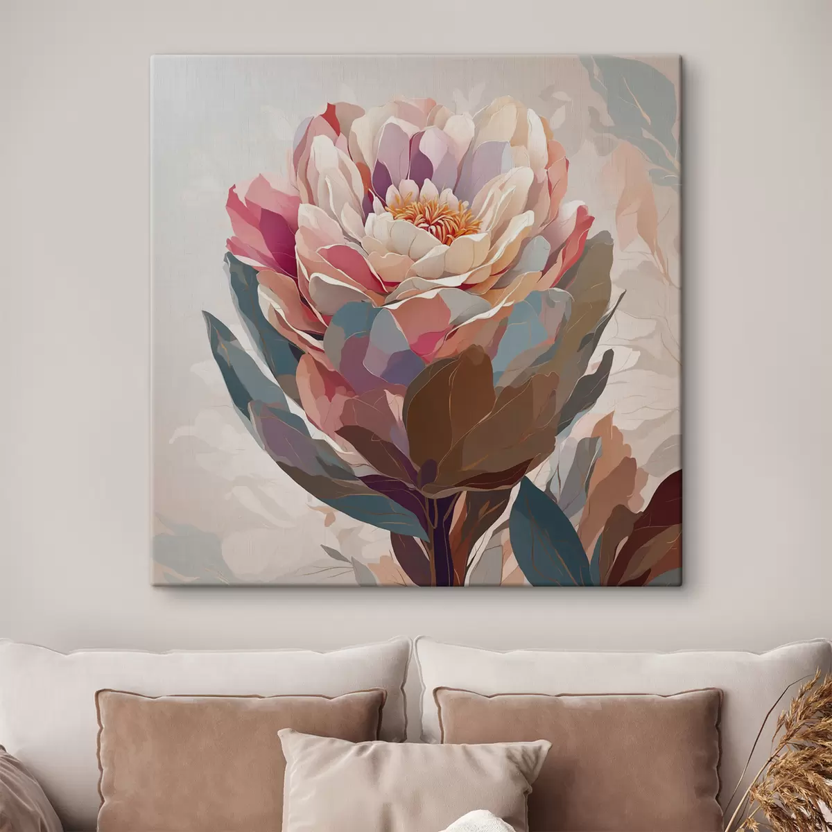 carta da parati Fiore con petali multicolori nr. s40060