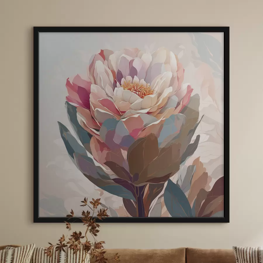 carta da parati Un fiore con petali multicolori nr. f40060