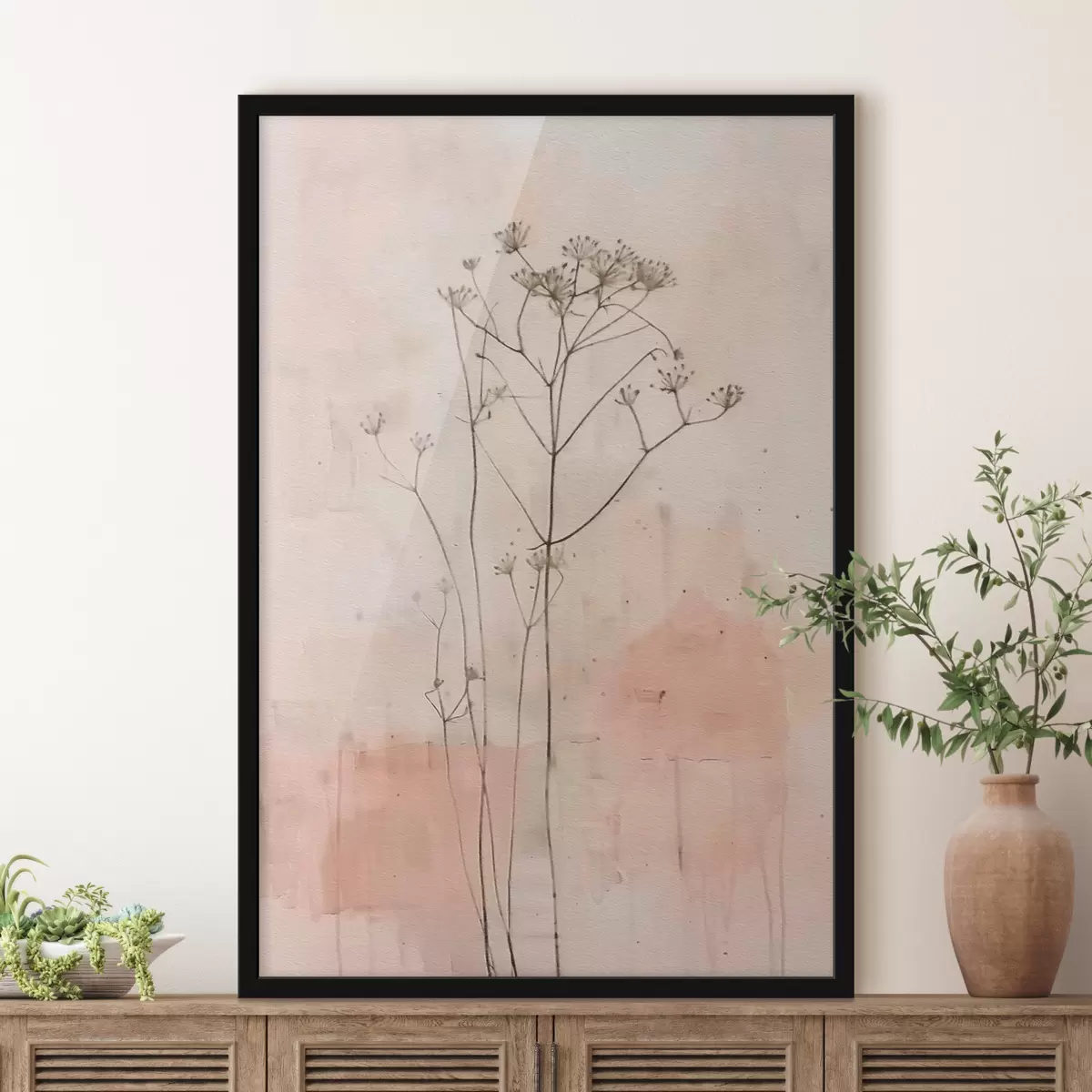 Poster Minimalismo dei fiori selvatici f40116