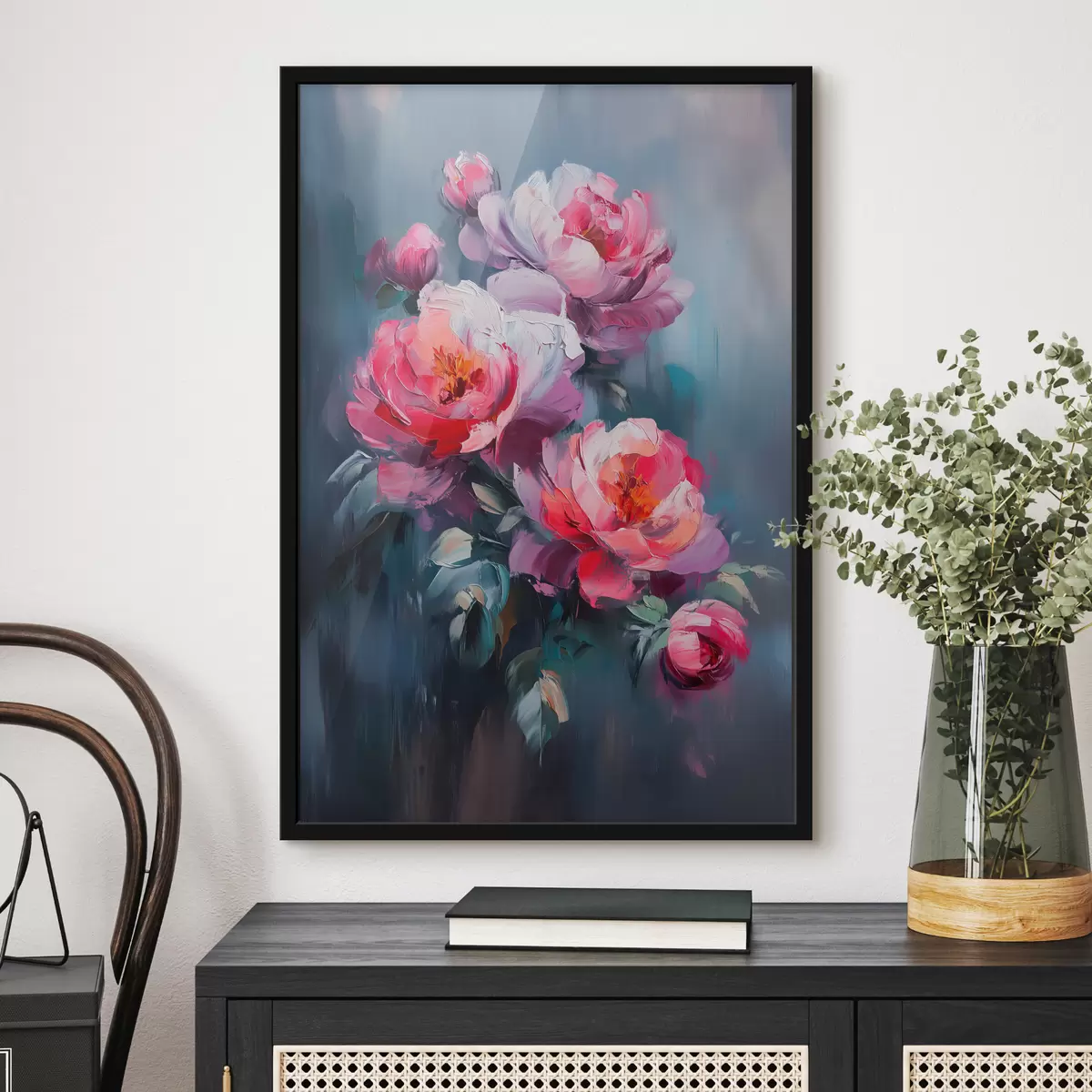 Poster Peonie astratte f40127