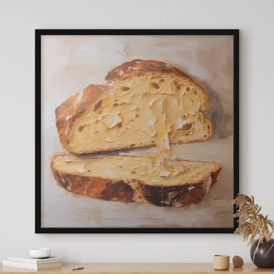 carta da parati Pane e burro su sfondo chiaro nr. f40216