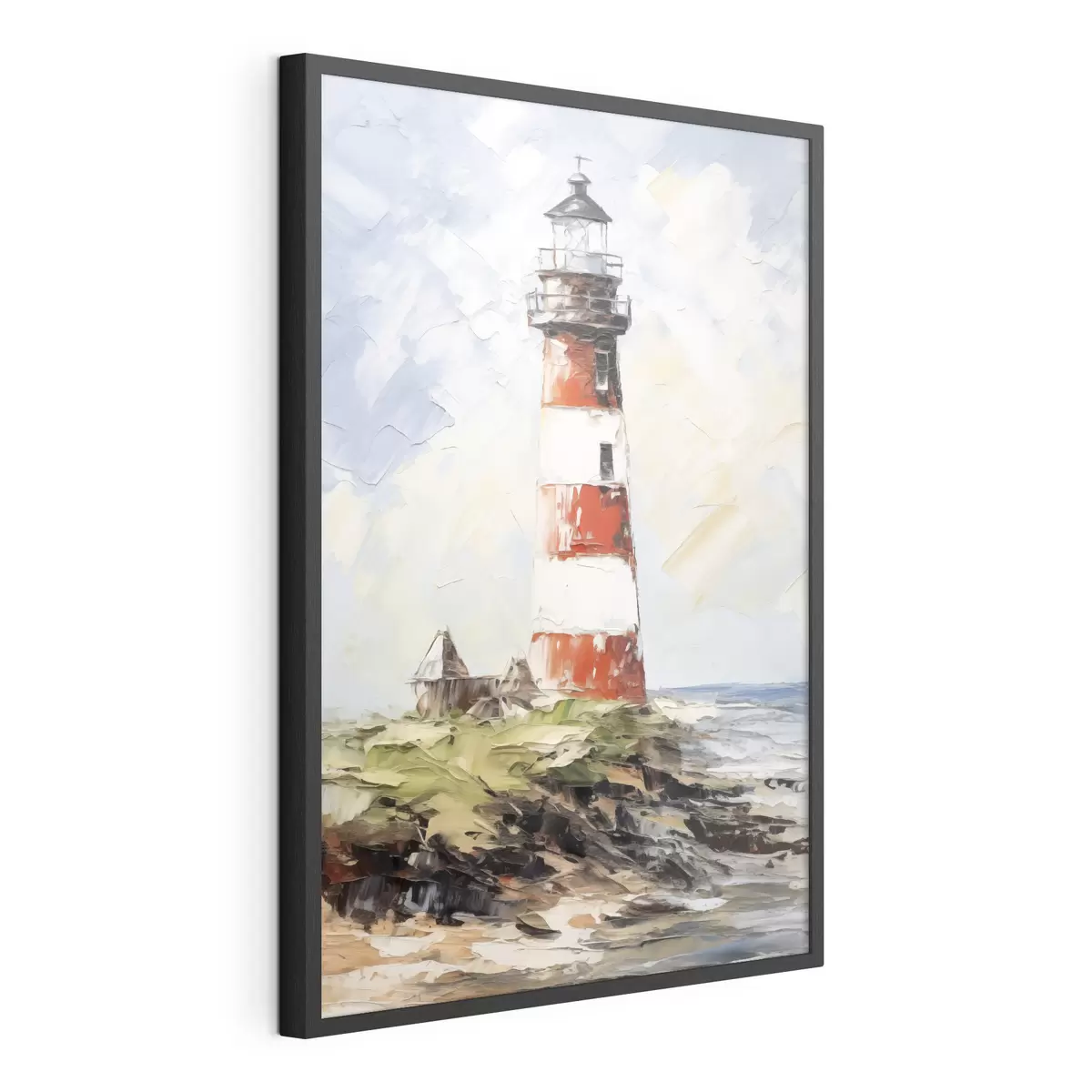 Poster Dipinto del faro sull'isola f40223