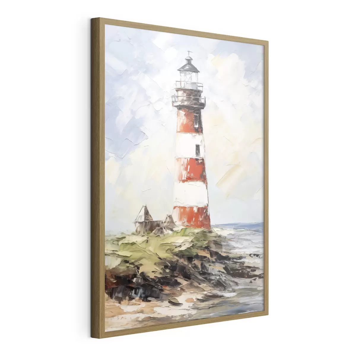 Poster Dipinto del faro sull'isola f40223