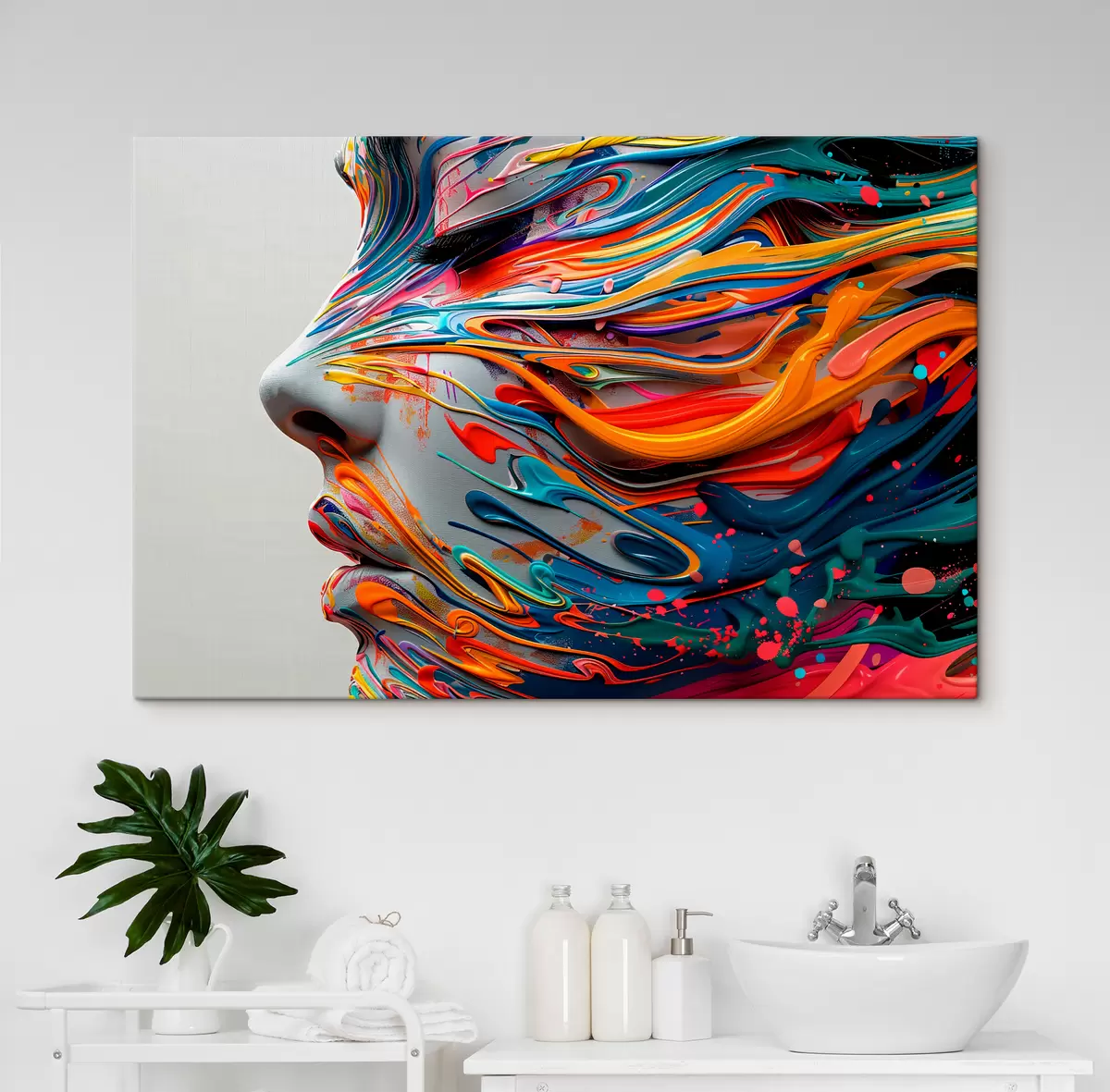 carta da parati Faccia dipinta nr. s40203