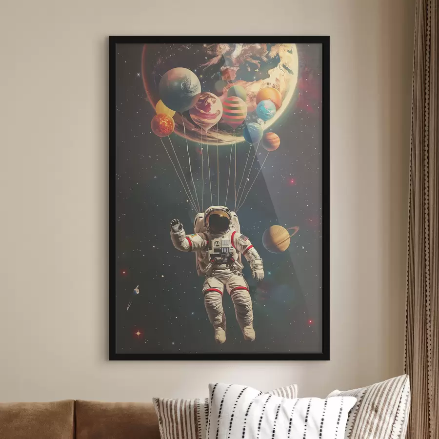 carta da parati Astronauta e pianeti nr. f40185