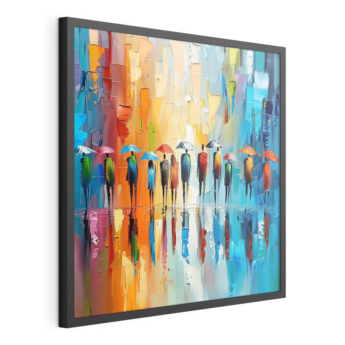 Poster Pioggia urbana a colori f40188