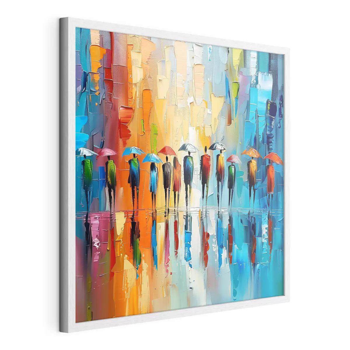 Poster Pioggia urbana a colori f40188