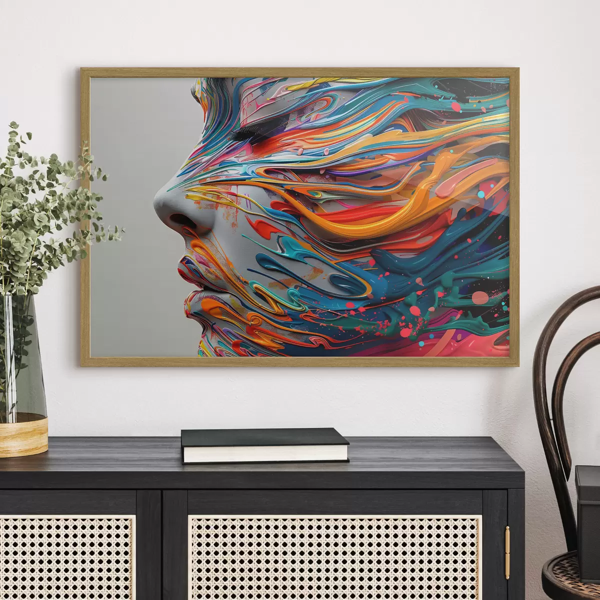 Poster Faccia dipinta f40203