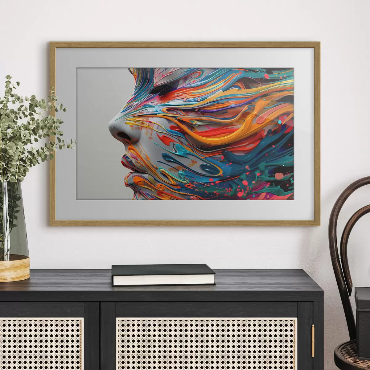 Poster Faccia dipinta f40203