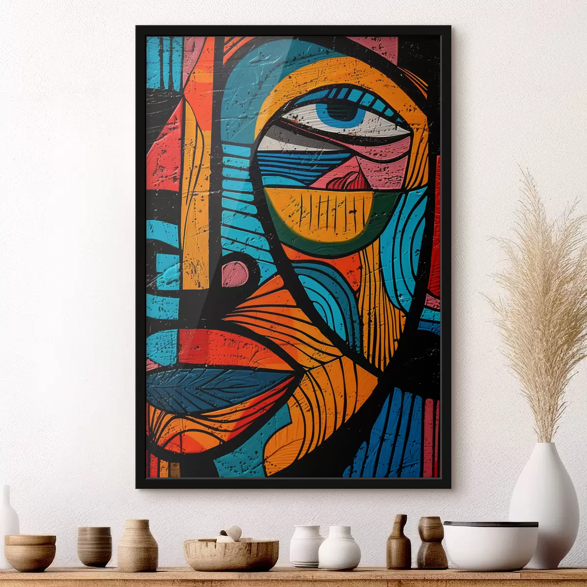 Poster Volto astratto f40207