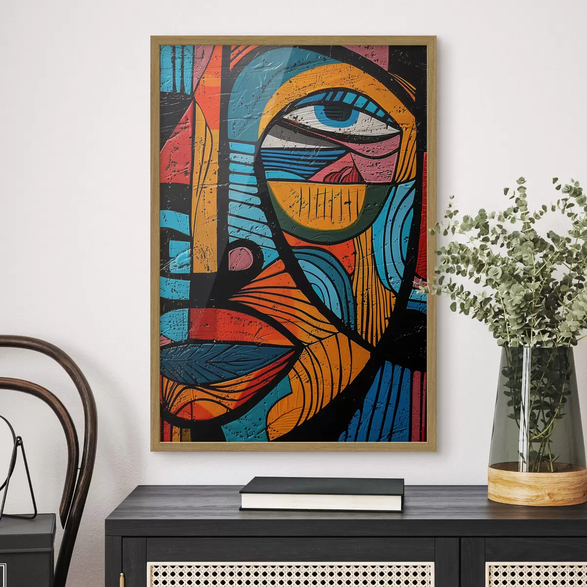 Poster Volto astratto f40207