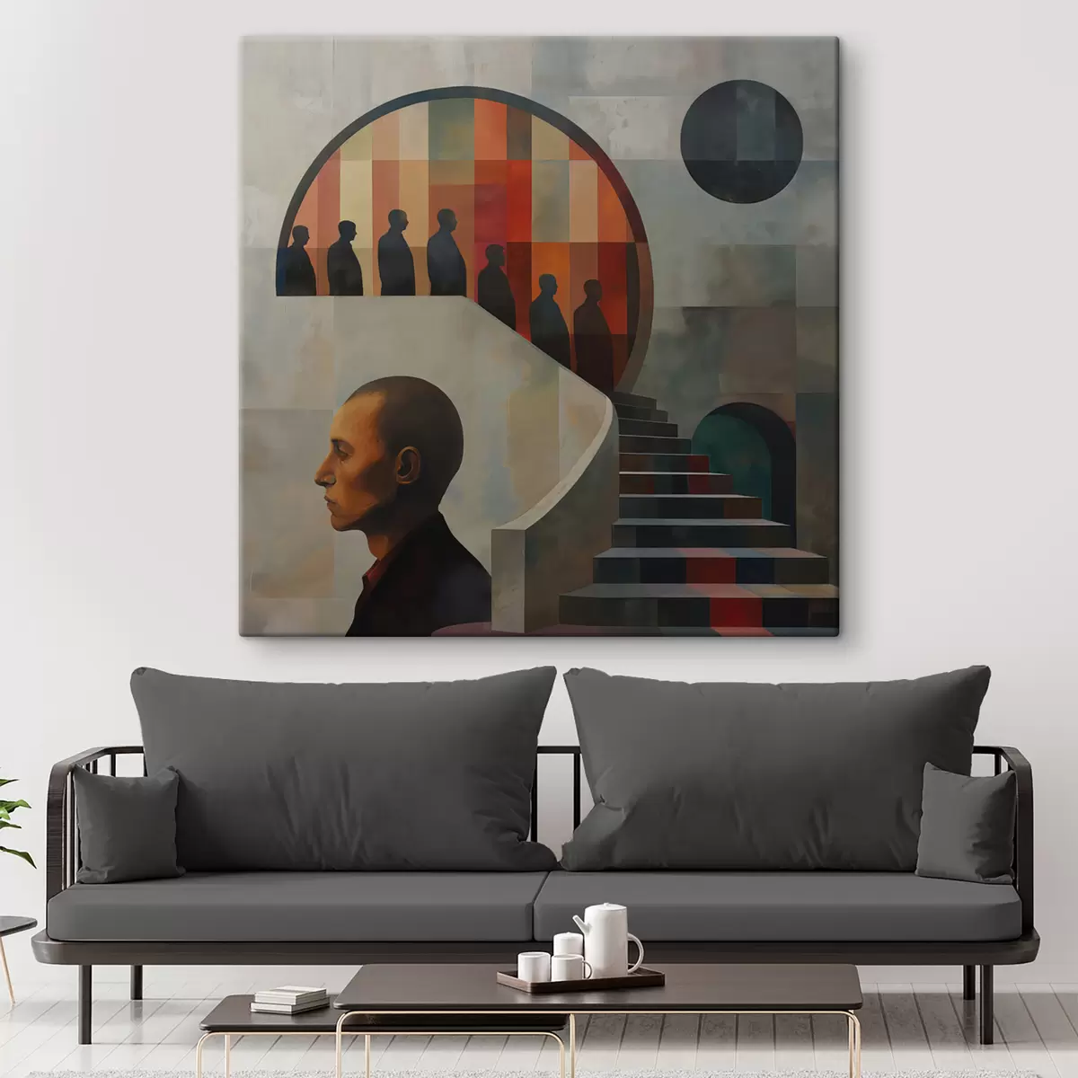 carta da parati illustrazione moderna di scale nr. s40238