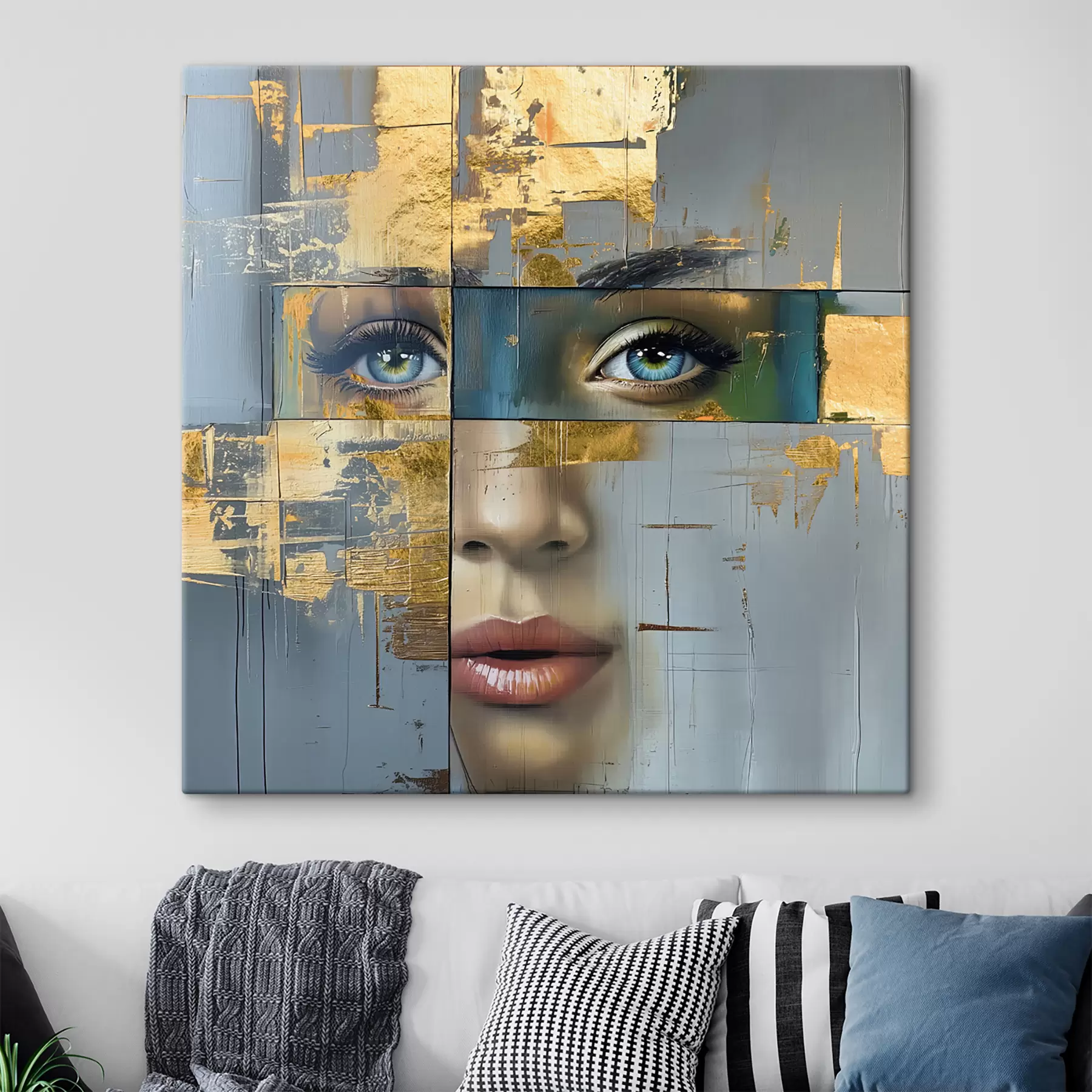 carta da parati ritratto astratto moderno nr. s40240