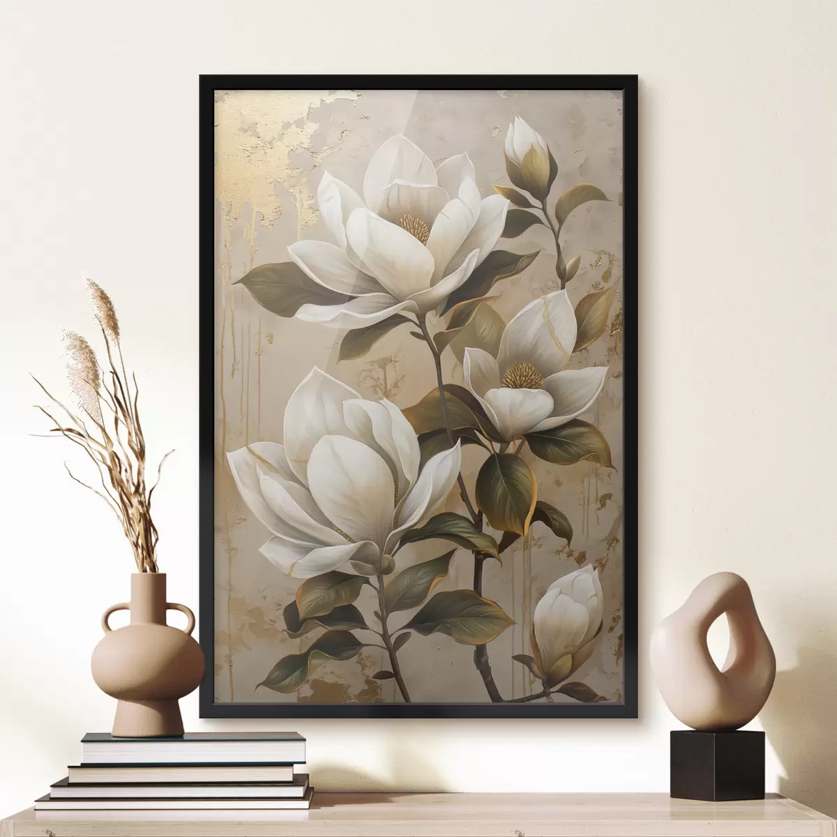 Poster grandi fiori di magnolia f40236