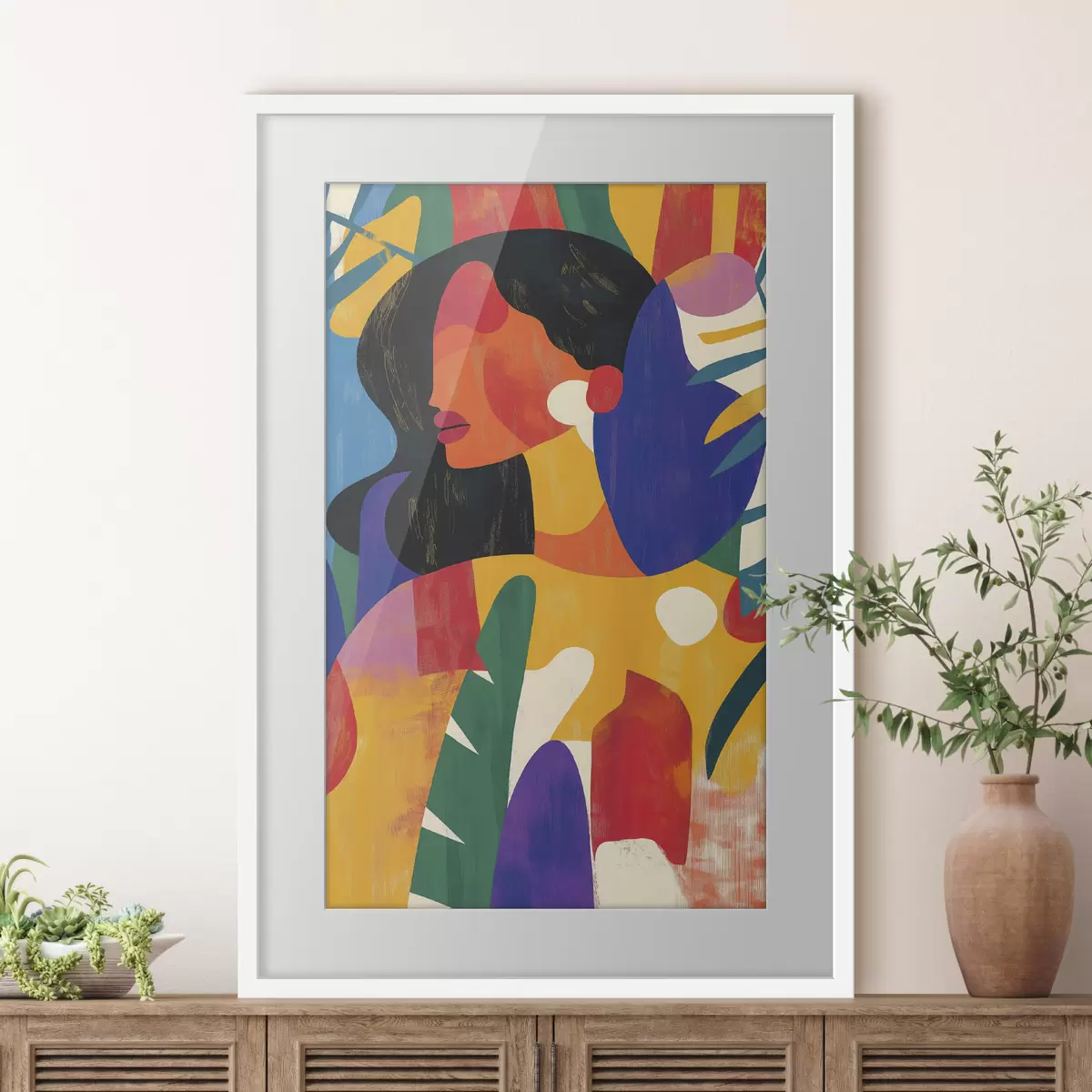 Poster Ritratto a colori vivaci f40275