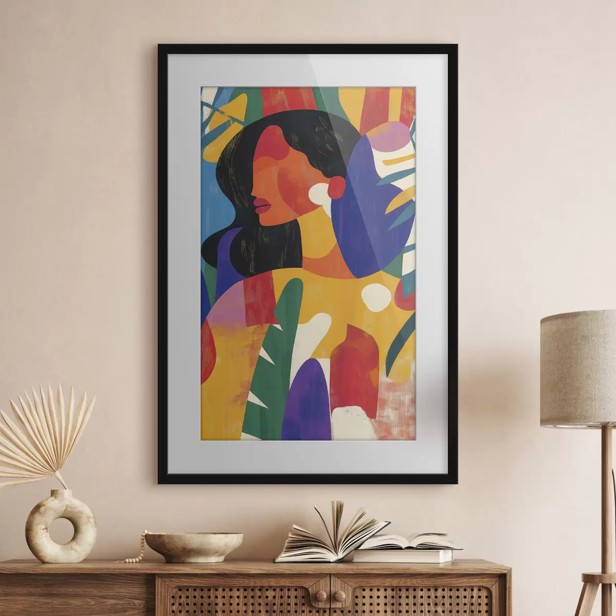 Poster Ritratto a colori vivaci f40275
