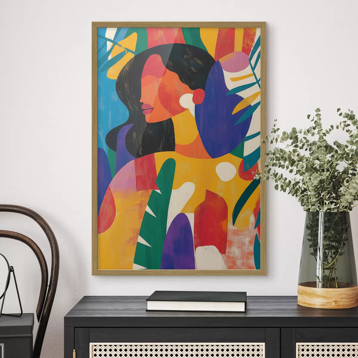 Poster Ritratto a colori vivaci f40275