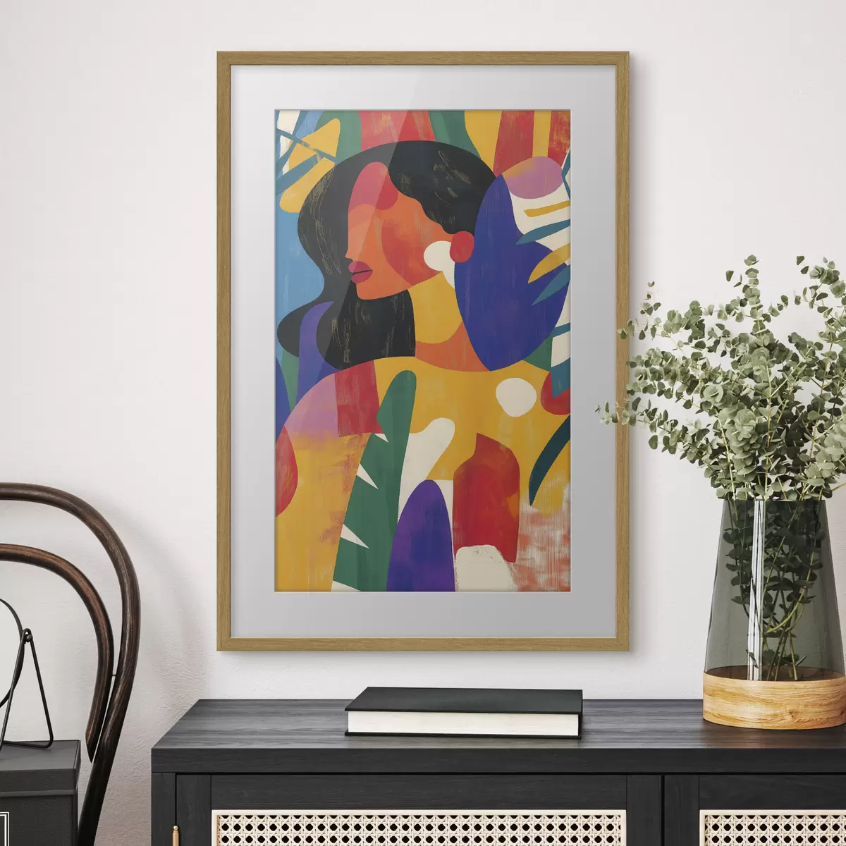 Poster Ritratto a colori vivaci f40275