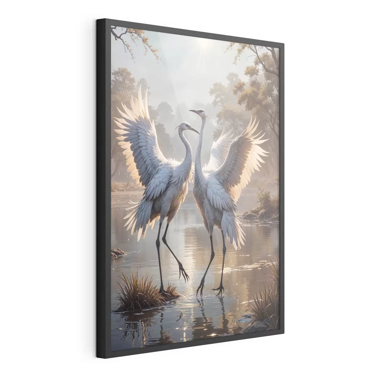Poster Gru sul lago f40404