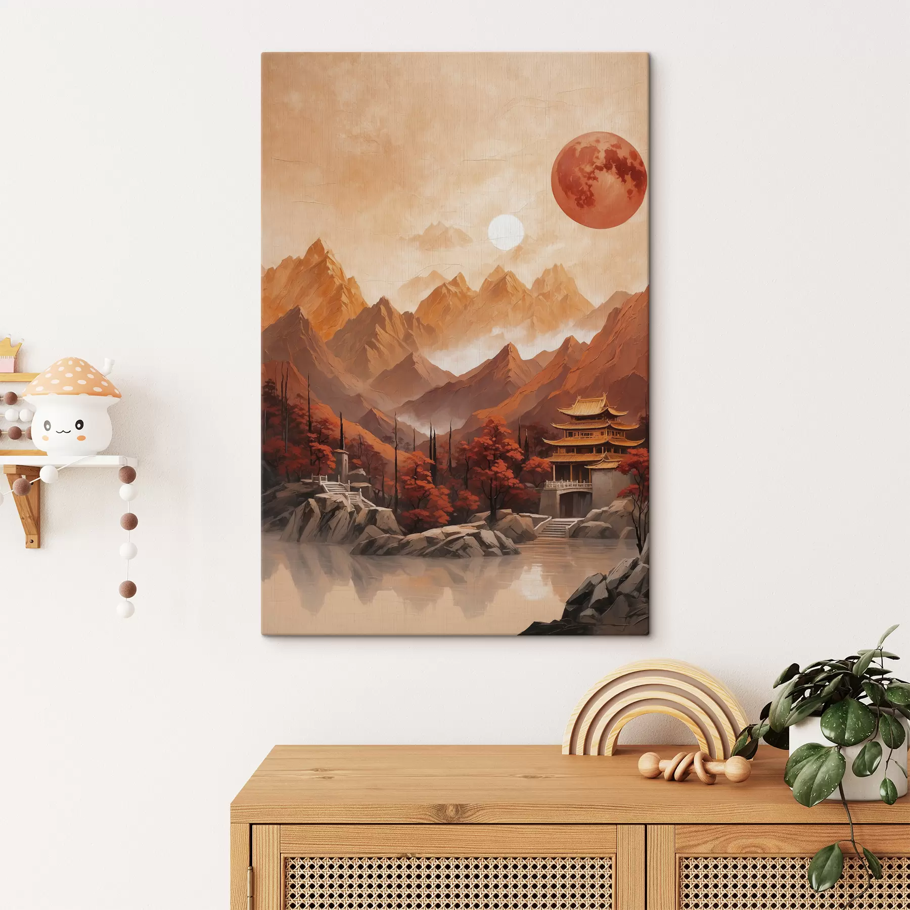 carta da parati Edificio storico cinese in montagna nr. s40330