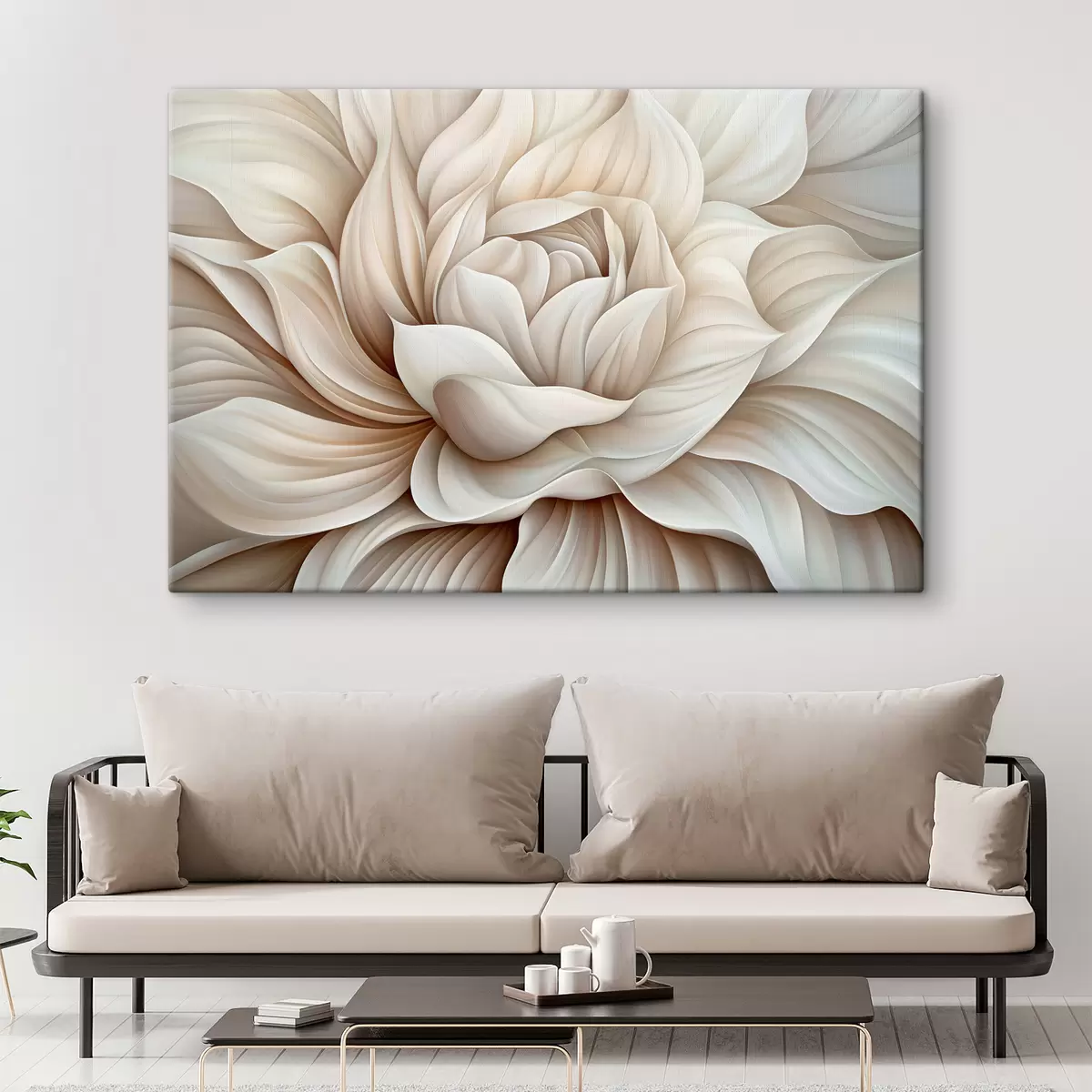 carta da parati Petali di un grande fiore astratto nr. s40352