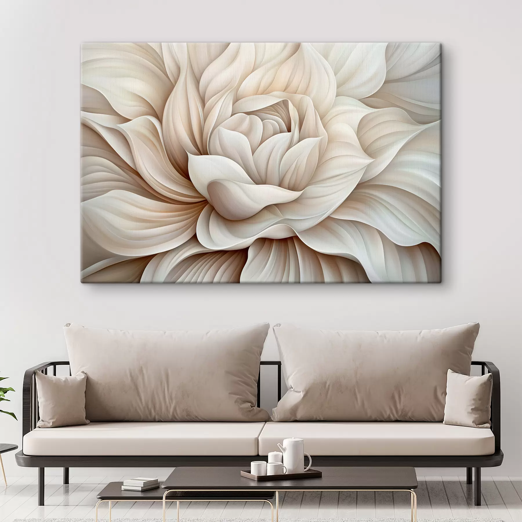 carta da parati Petali di un grande fiore astratto nr. s40352