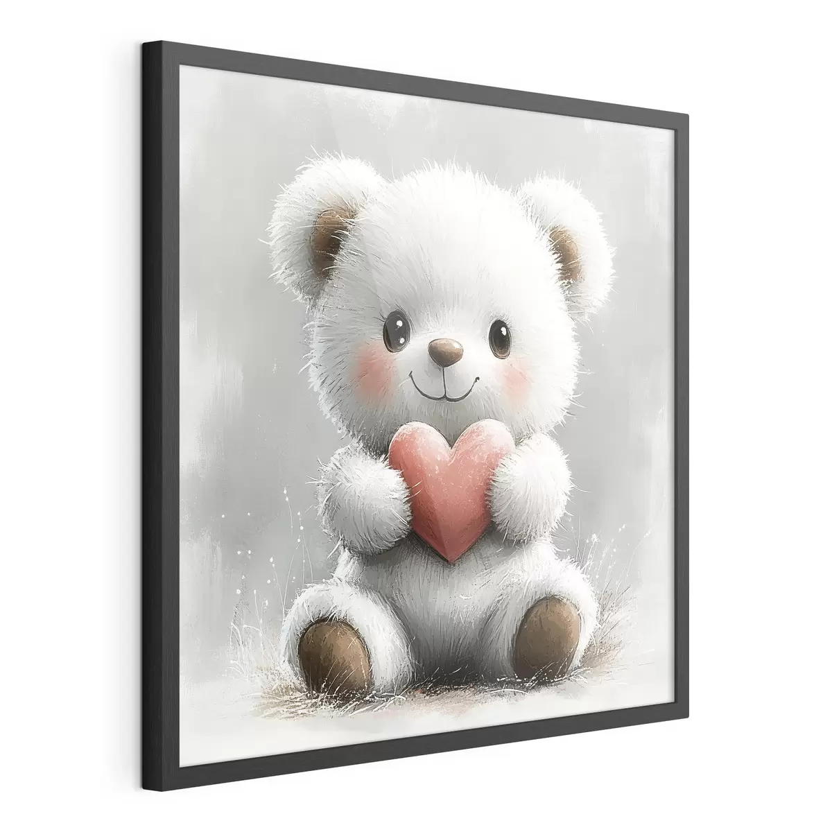 Poster Simpatico orso con il cuore nelle zampe f40432