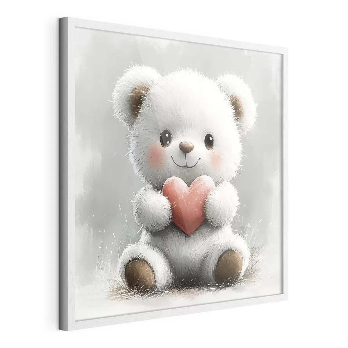 Poster Simpatico orso con il cuore nelle zampe f40432