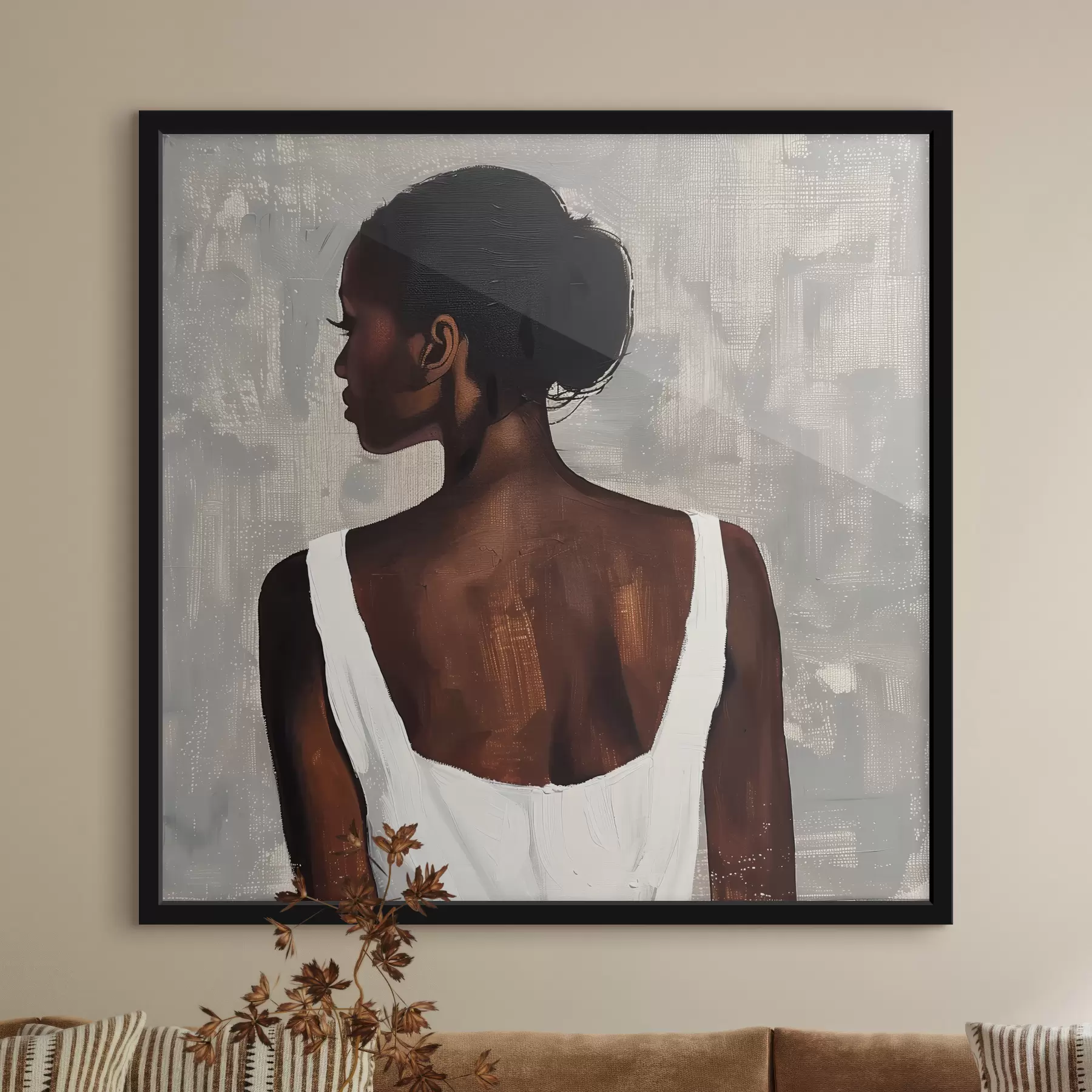 carta da parati Ragazza in abito bianco nr. f40440