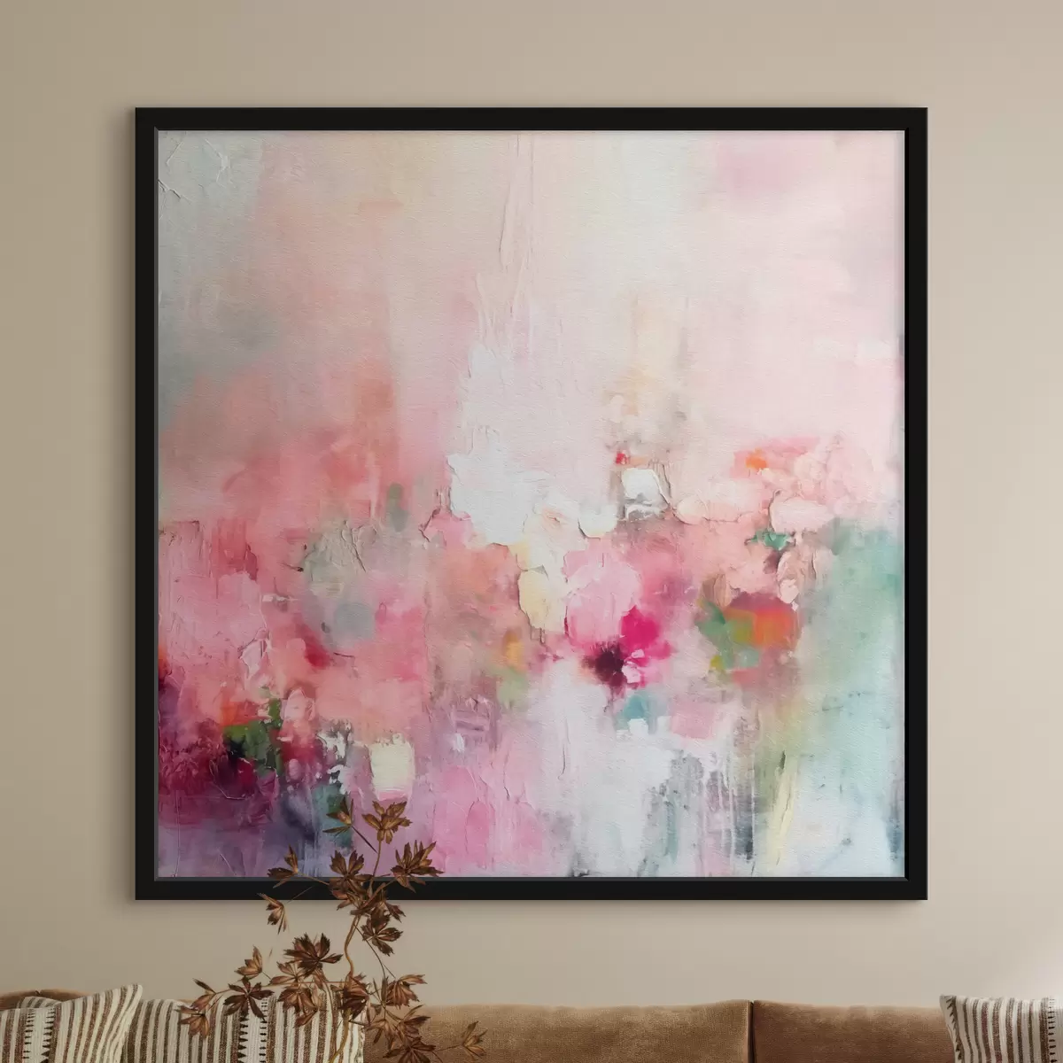 Poster Grandi pennellate astratte in stile moderno f40512