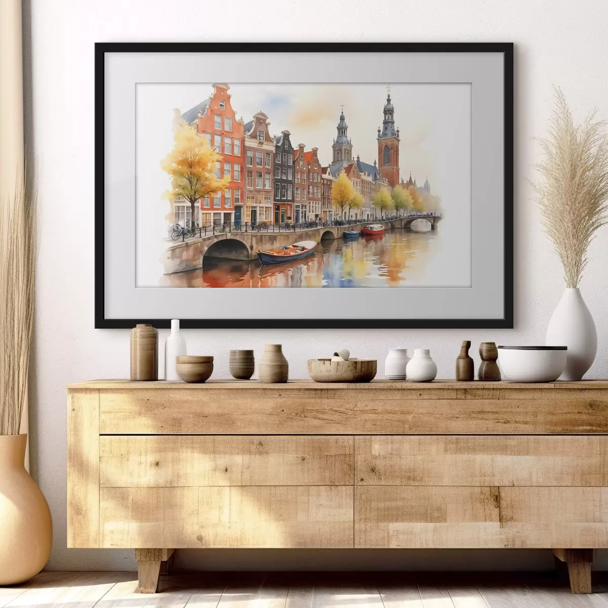 Poster Acque di Amsterdam f40561