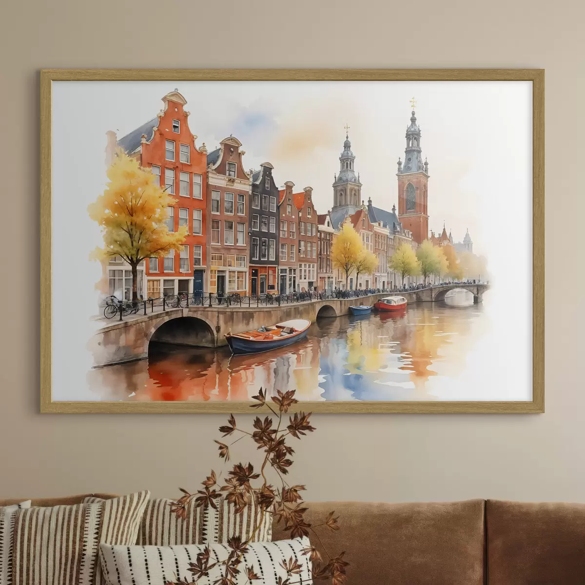 Poster Acque di Amsterdam f40561