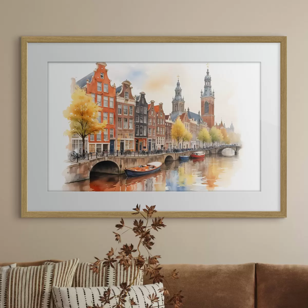 Poster Acque di Amsterdam f40561