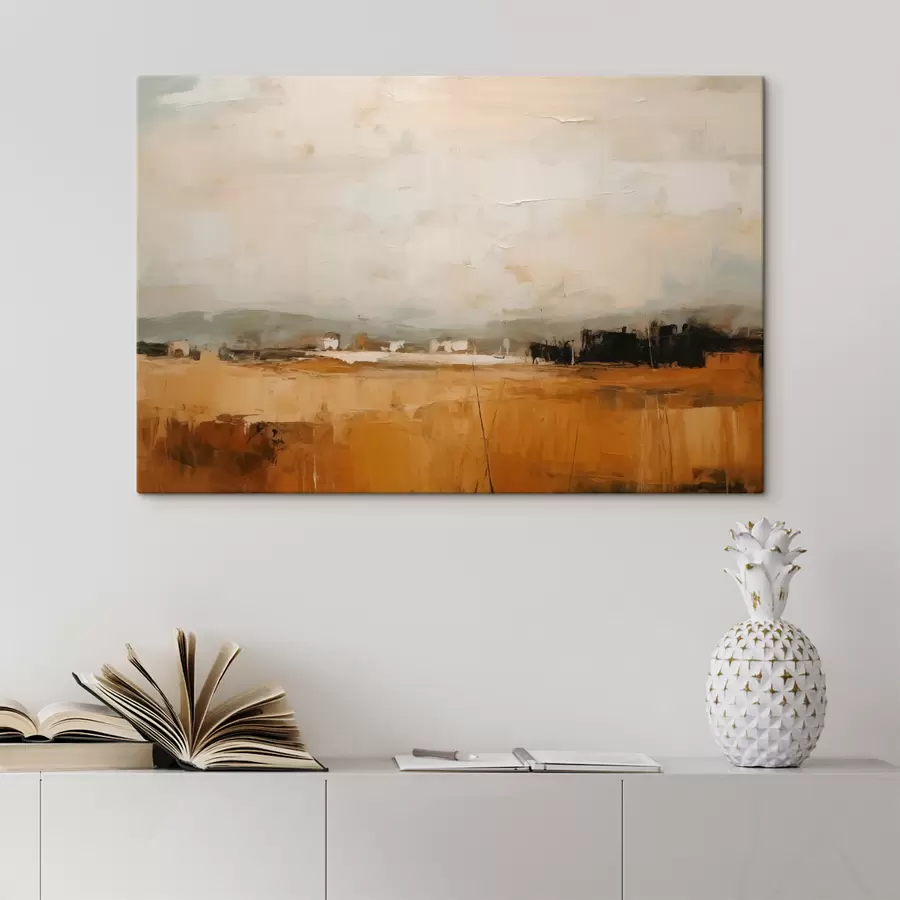 carta da parati Dipinto astratto di un campo, imitazione di pennellate nr. s40534