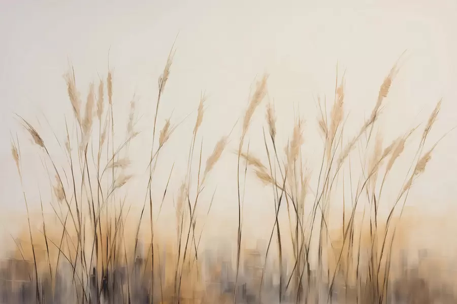 Carta da parati nature Canne secche 