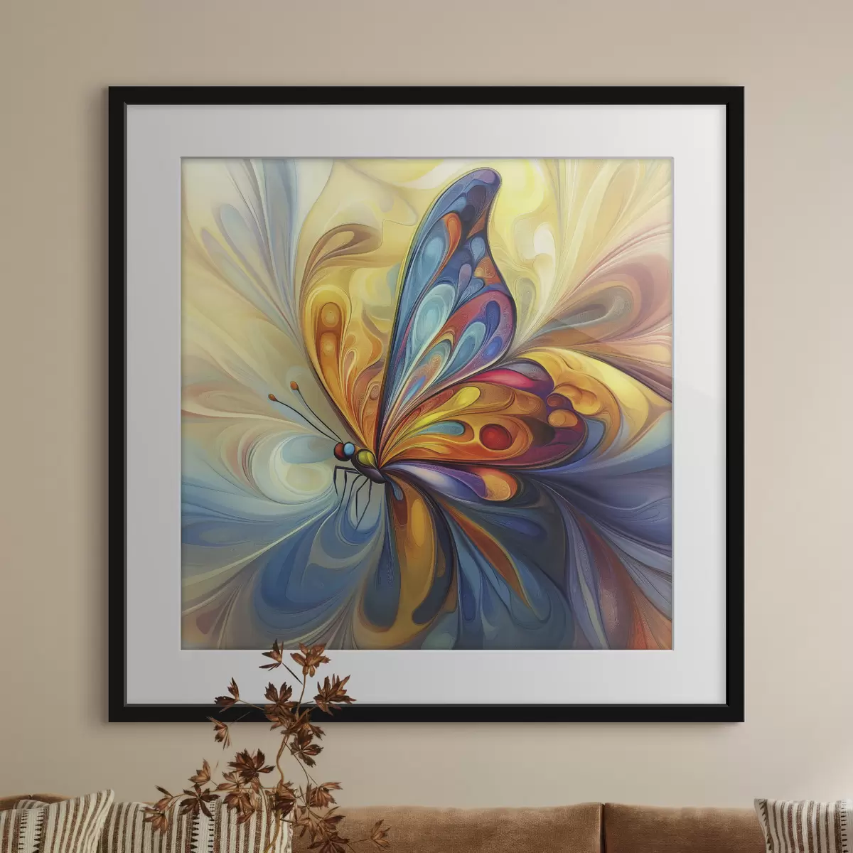 Poster Farfalla astratta f40451