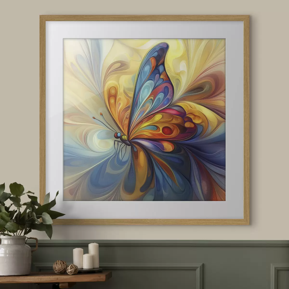 Poster Farfalla astratta f40451