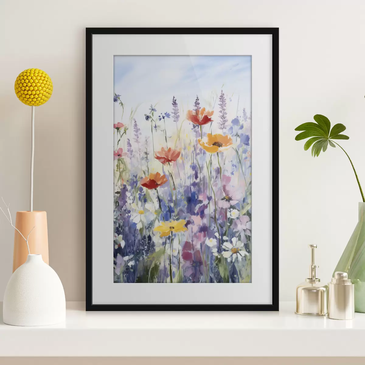 Poster Fiori selvatici acquerellati f40503