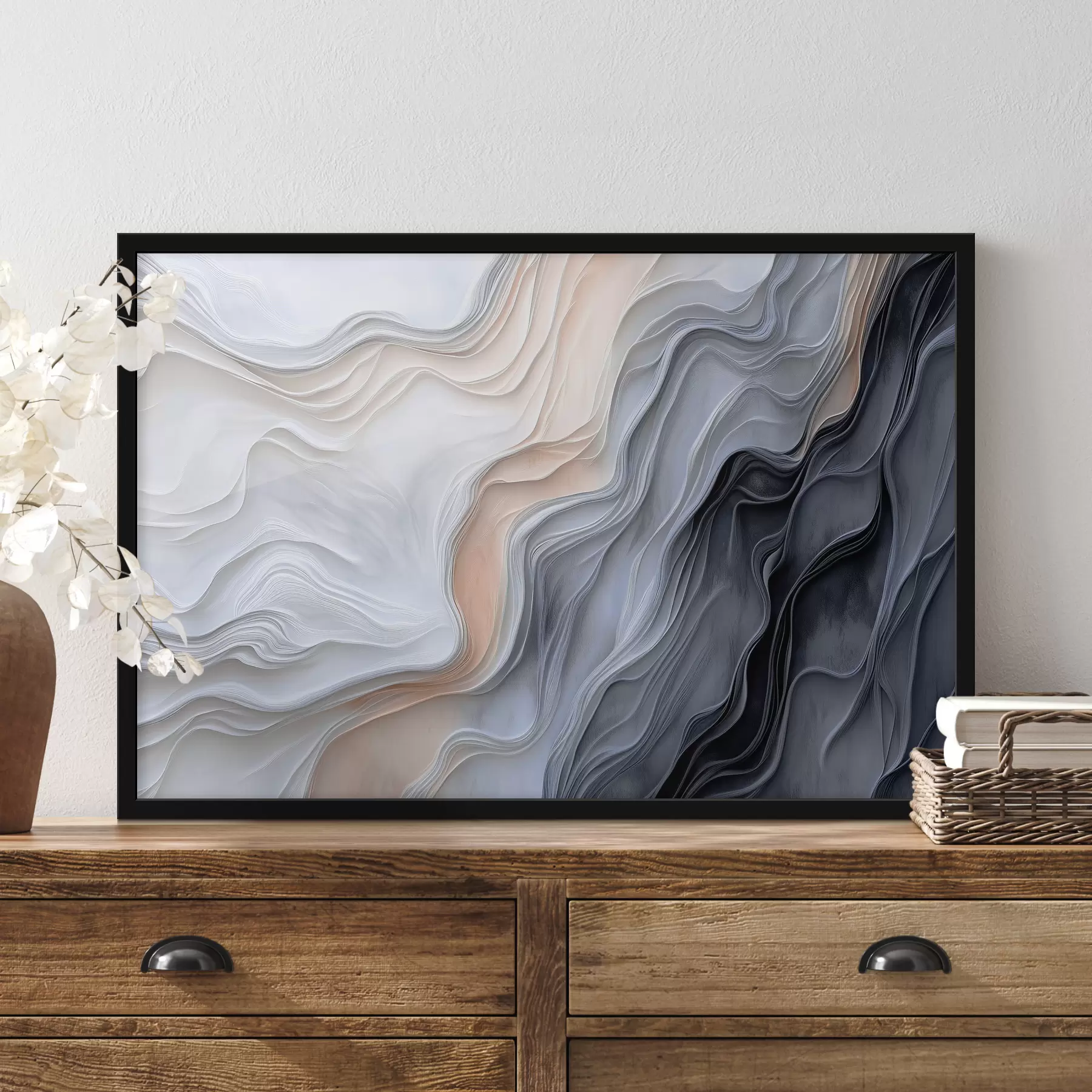 carta da parati Onde astratte con imitazione della consistenza nr. f40507