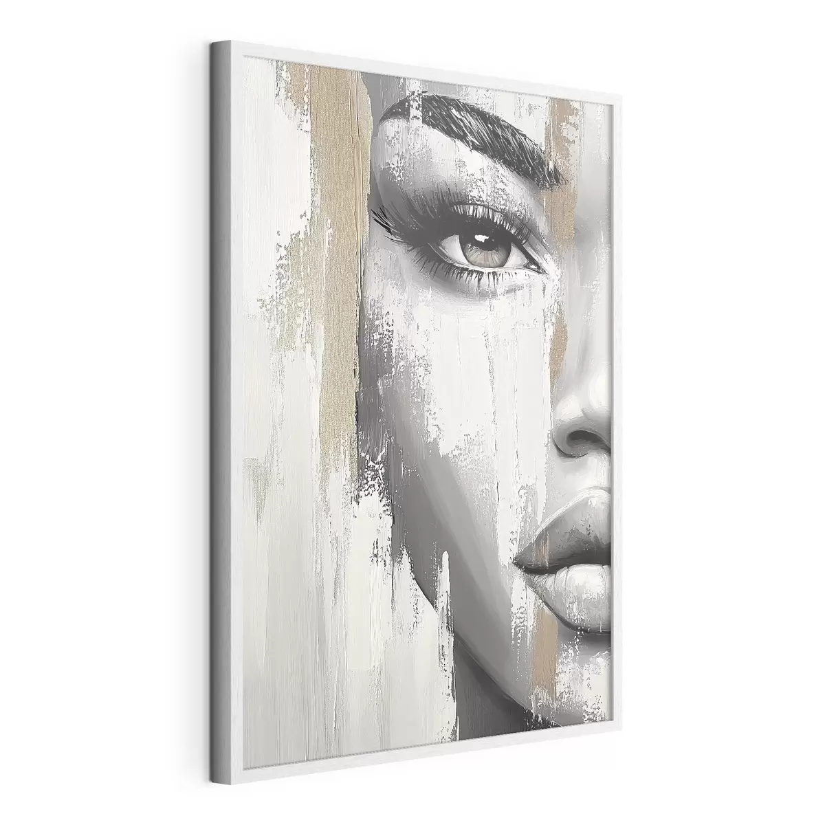 Poster Sguardo tra pennellate chiare f40535